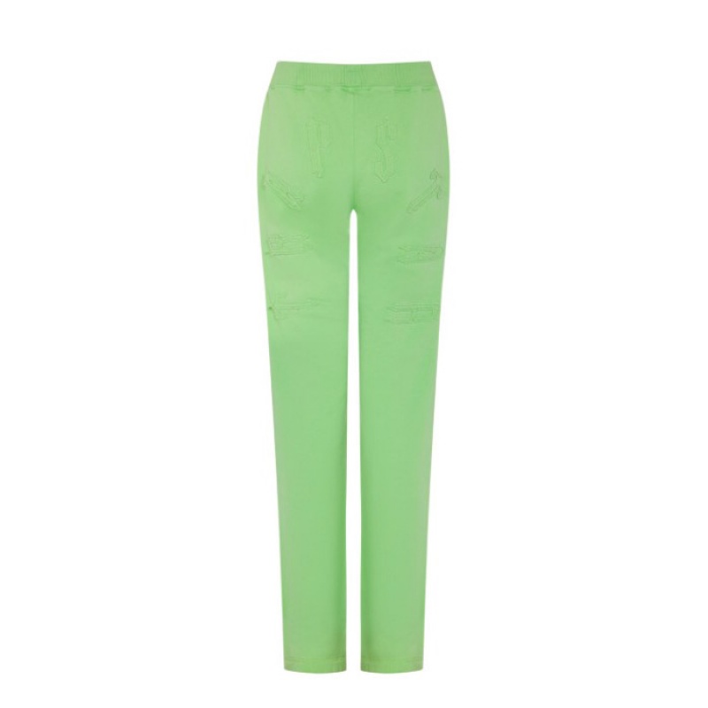 Green Trapstar Irongate Split Leg Jogging Bottoms Women\'s Pants India | ZR84-071