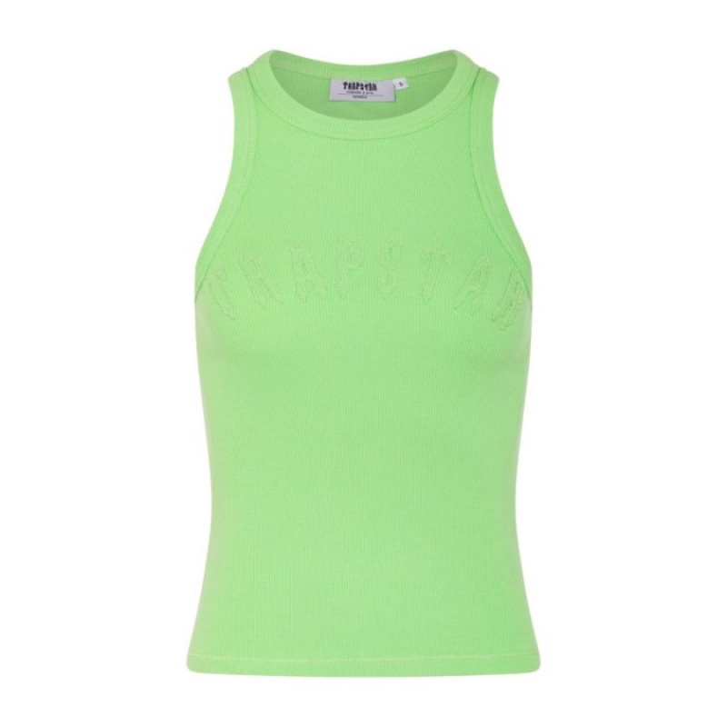 Green Trapstar Irongate Vest Women\'s Top India | FP46-505