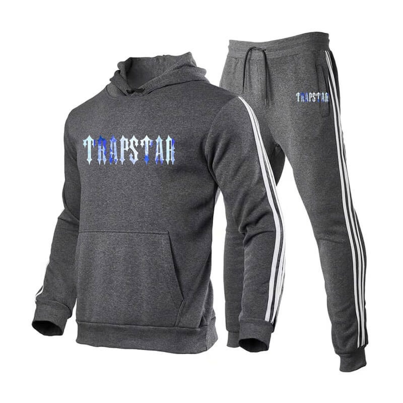 Grey Trapstar Fleece Causal Sport Men\'s Tracksuit India | DK60-904