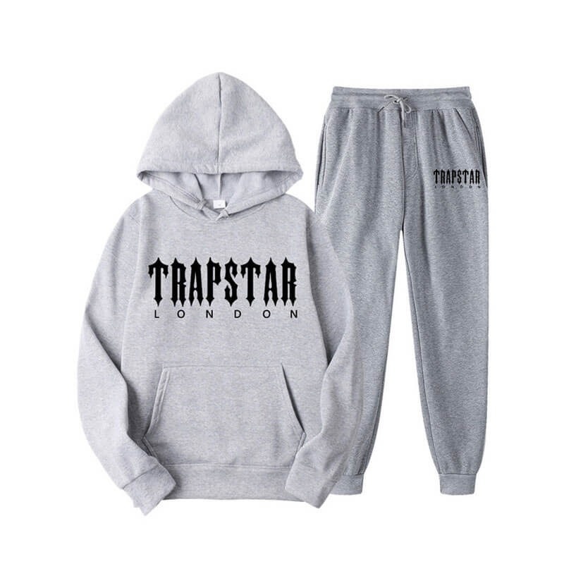 Grey Trapstar Fleece London Men\'s Tracksuit India | JT14-461