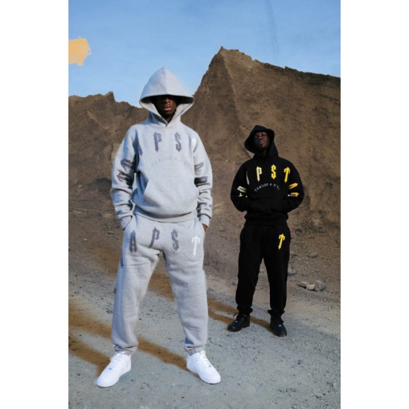 Grey Trapstar Irongate Arch Chenille 2.0 Men's Tracksuit India | CI74-631