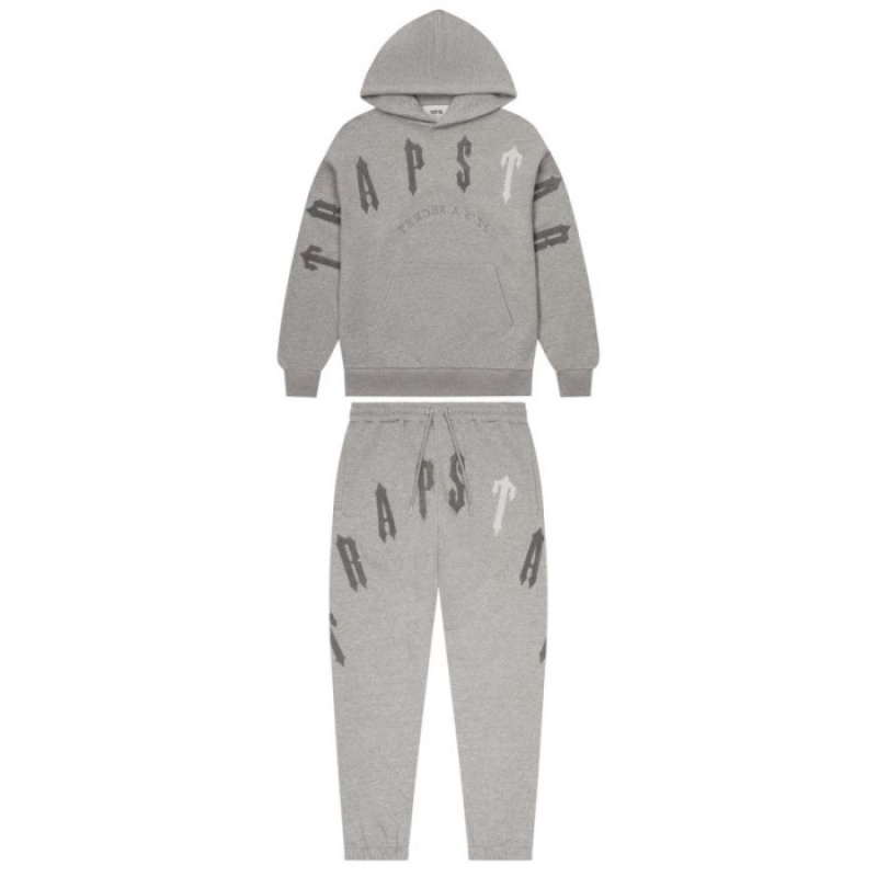 Grey Trapstar Irongate Arch Chenille 2.0 Men\'s Tracksuit India | CI74-631