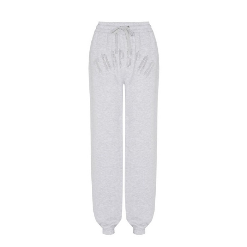 Grey Trapstar Irongate Stud Loose Fit Jogging Bottoms Women\'s Pants India | MP01-882