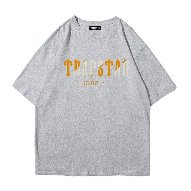 Grey Trapstar Shinning Galaxy its a Secret Men\'s T Shirts India | DO49-619