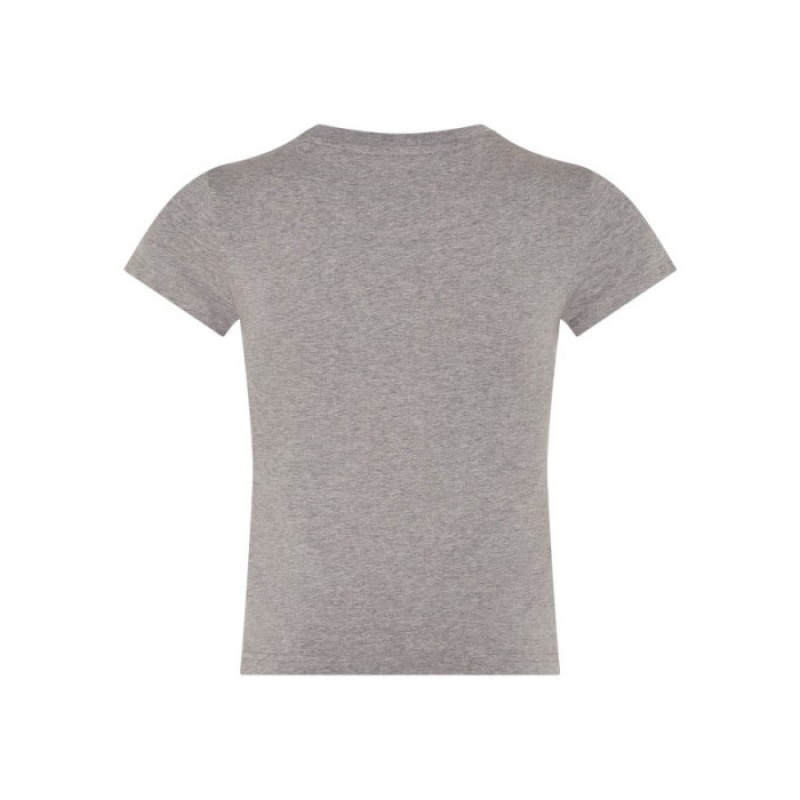 Grey Trapstar TS-Star Applique Baby Tee Women's Top India | AL56-591