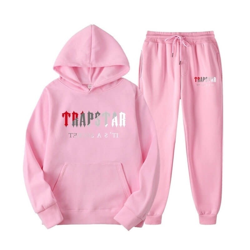 Pink Trapstar Pink It\'s A Secret Men\'s Tracksuit India | VD53-569