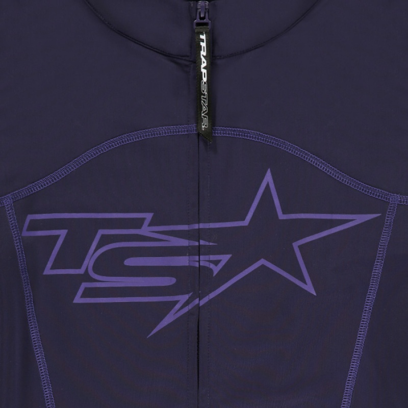 Purple Trapstar TS-Star Zip Women's Top India | QY98-800