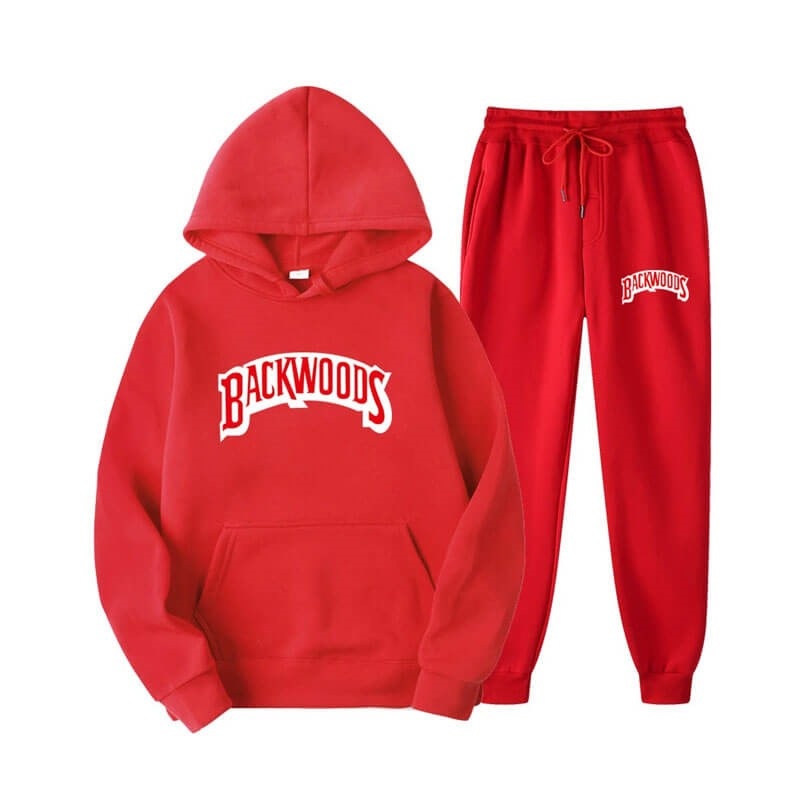 Red Trapstar Backwoods Men\'s Tracksuit India | PD36-566