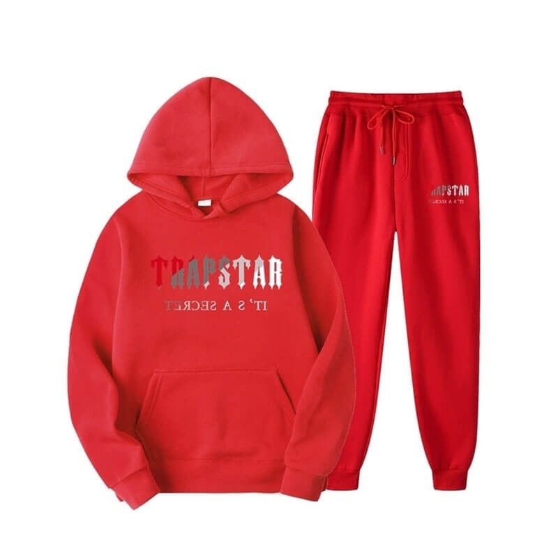 Red Trapstar It\'s Secret Men\'s Tracksuit India | XB44-993