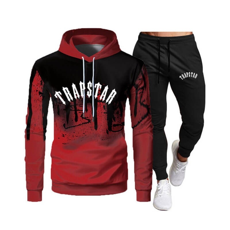 Red Trapstar It\'s a Secret Streetwear Men\'s Tracksuit India | ZP52-804