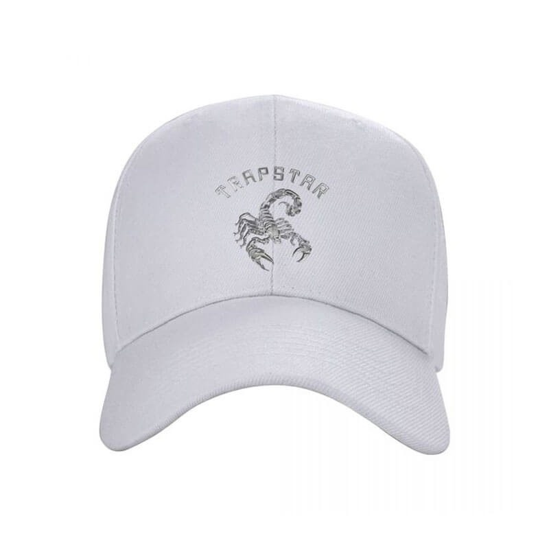 White Trapstar Baseball black Cap Men\'s Hats India | SW11-190