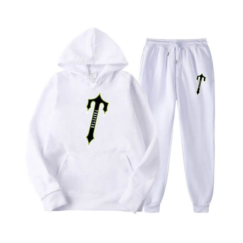 White Trapstar Central Tee And Irongate Men\'s Tracksuit India | HV28-107