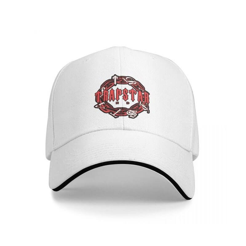 White Trapstar Fitted Cap Men\'s Hats India | BH09-230