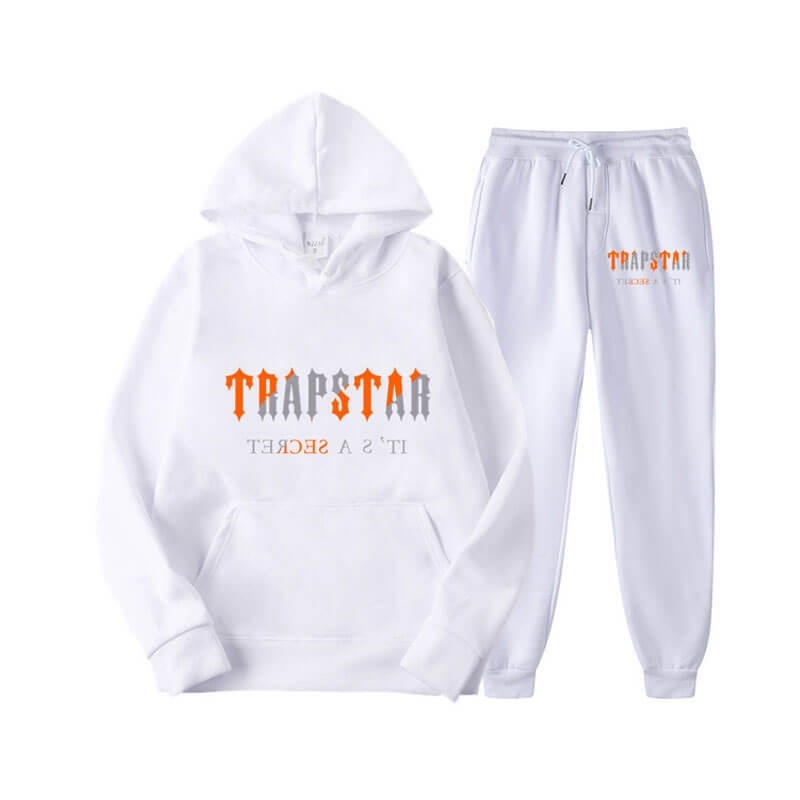 White Trapstar Fleece It\'s Secret Men\'s Tracksuit India | DF14-898