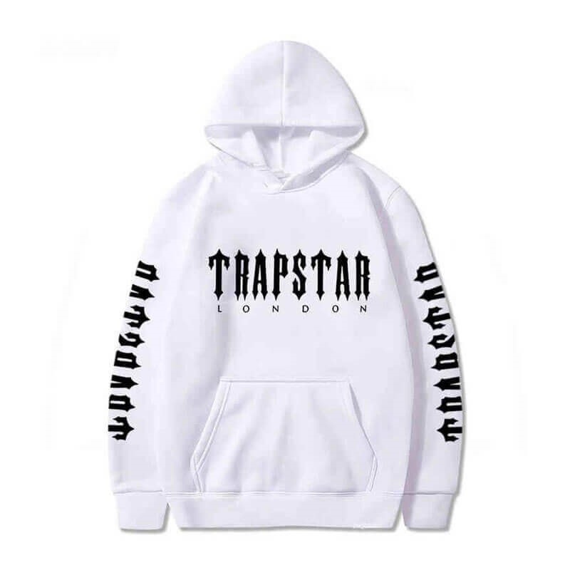 White Trapstar London Galaxy City Men\'s Hoodie India | TR24-513