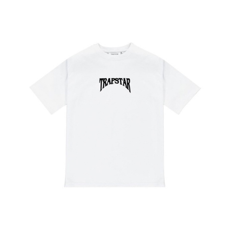 White Trapstar Panthera Tee Men's T Shirts India | YE73-556