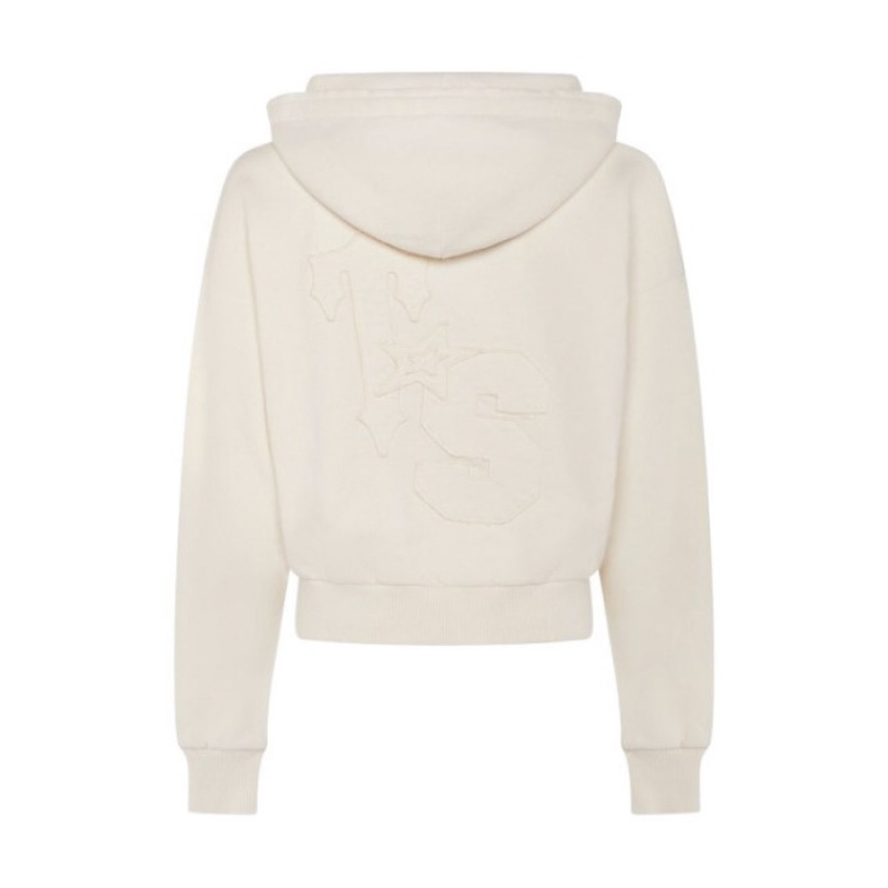 White Trapstar TS-Star Zip Up Track Women's Top India | GR82-678