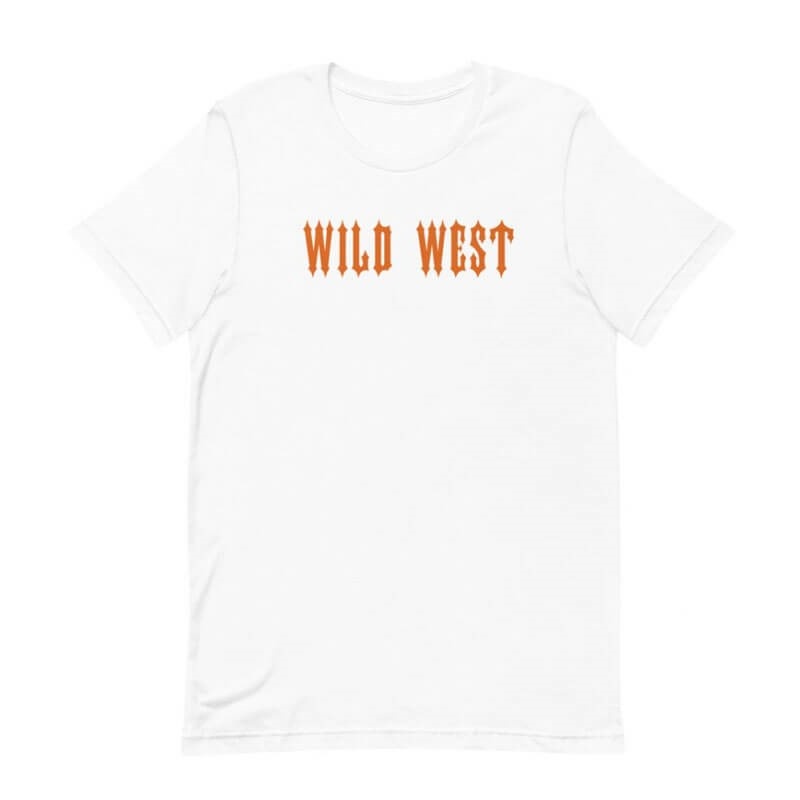 White Trapstar Wild West Men\'s T Shirts India | LY17-923