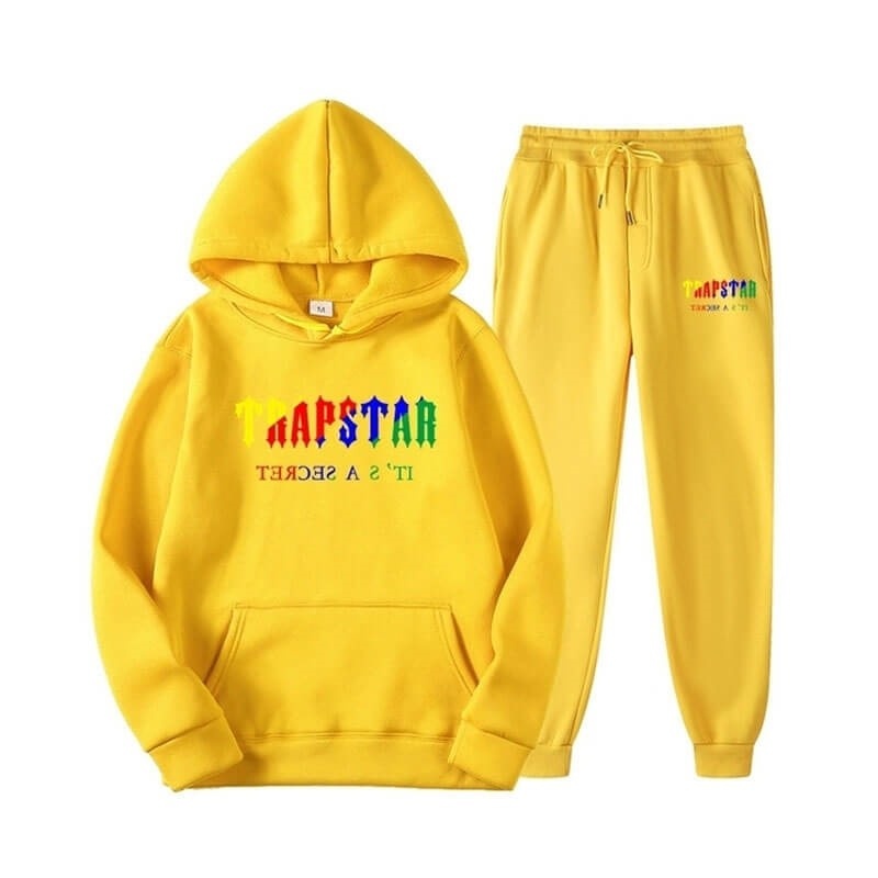 Yellow Trapstar Autumn It\'s a Secret Men\'s Tracksuit India | DW42-540